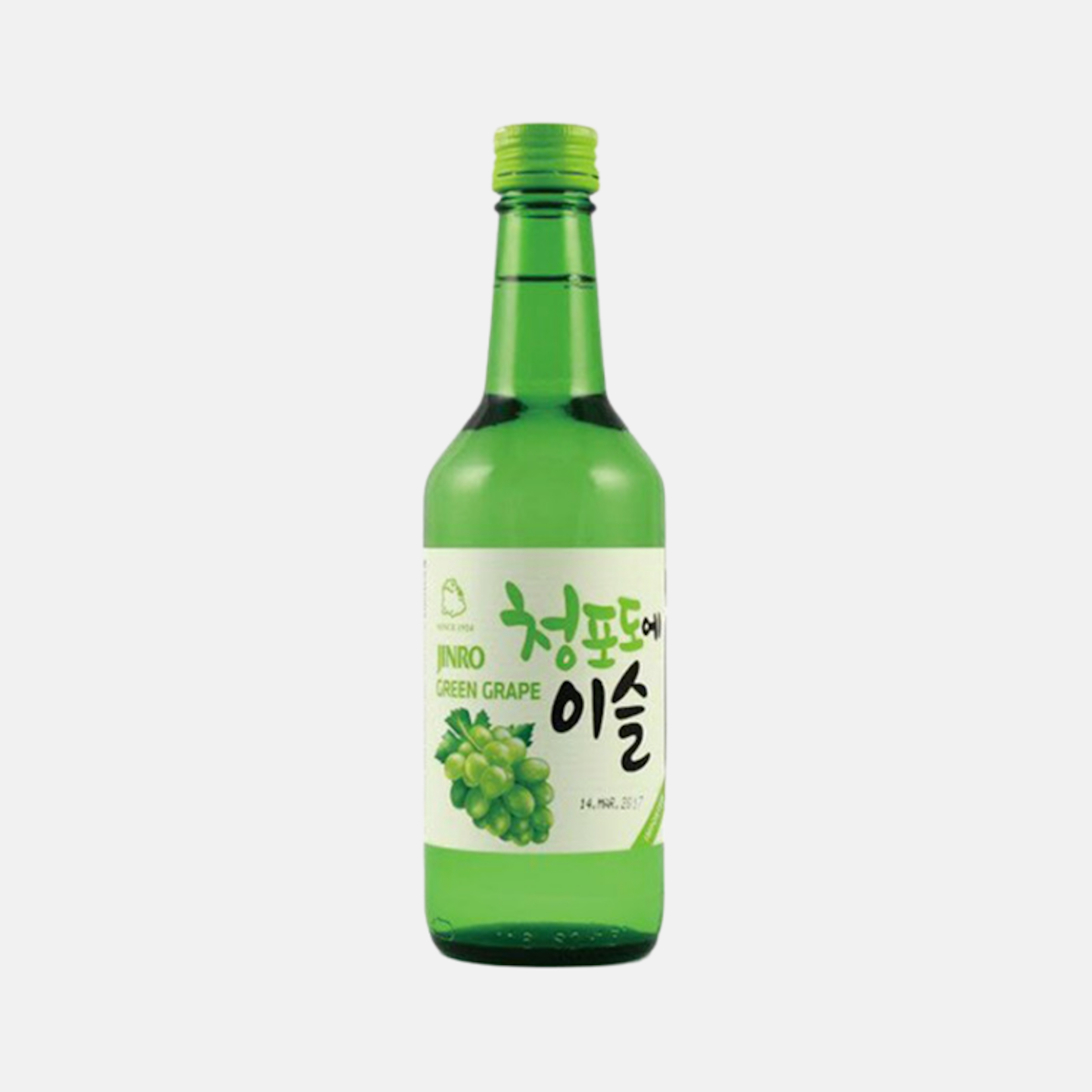 Erfrischender grüner Trauben-Soju aus Korea