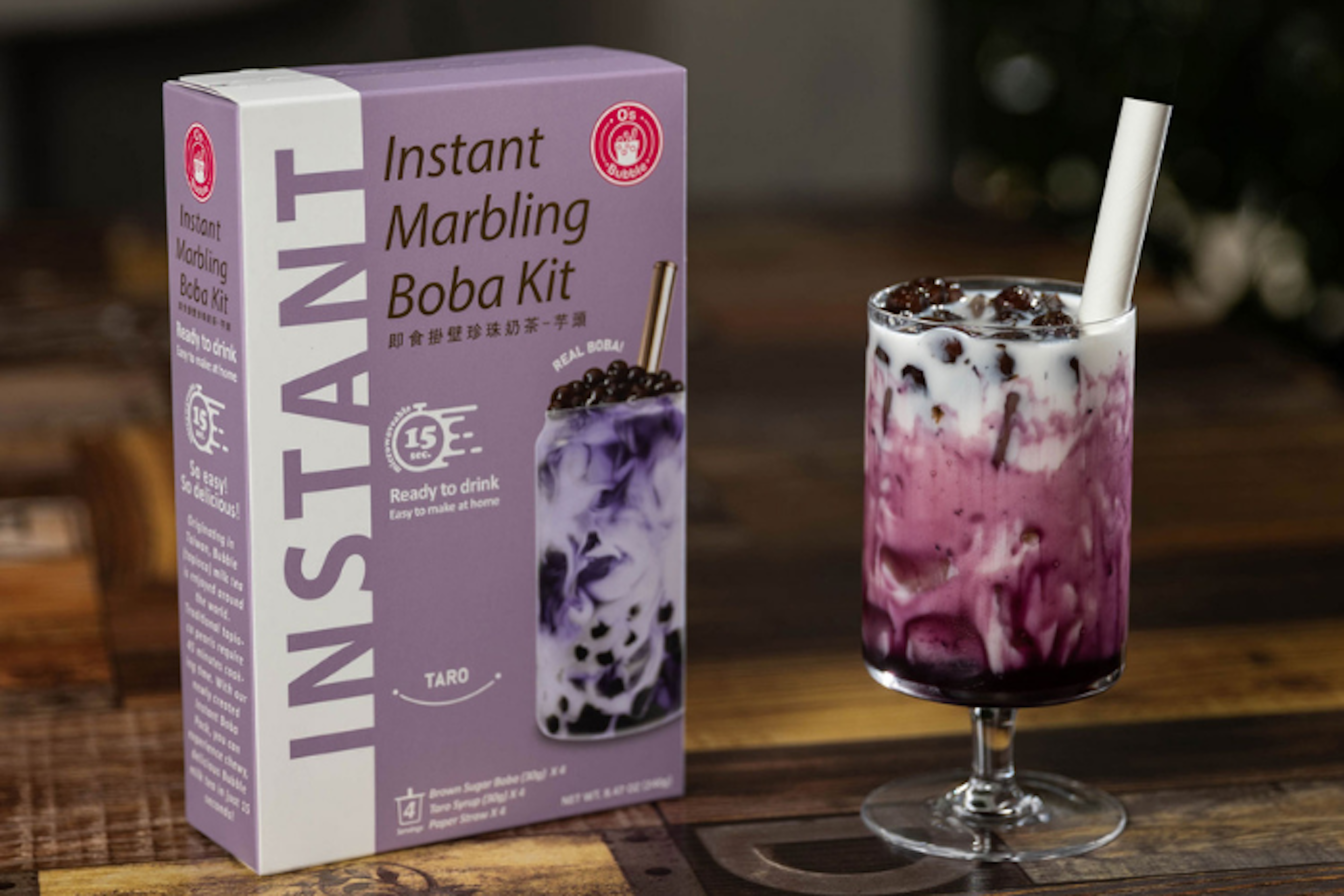 Instant Marbling Bubble Kit - Taro