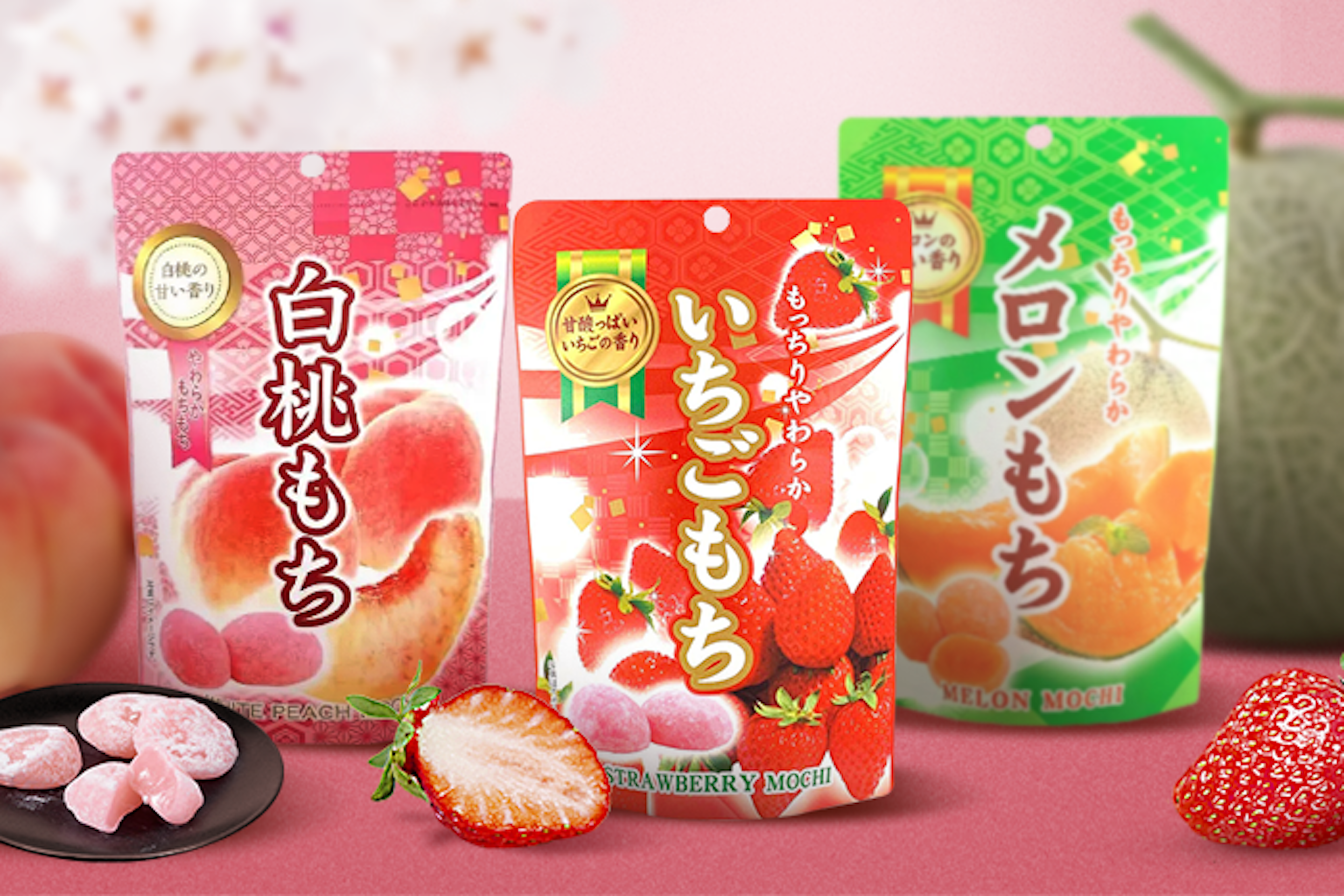 Seiki Mochi Peach 130g - Sweet and Fruity Japanese Treat
