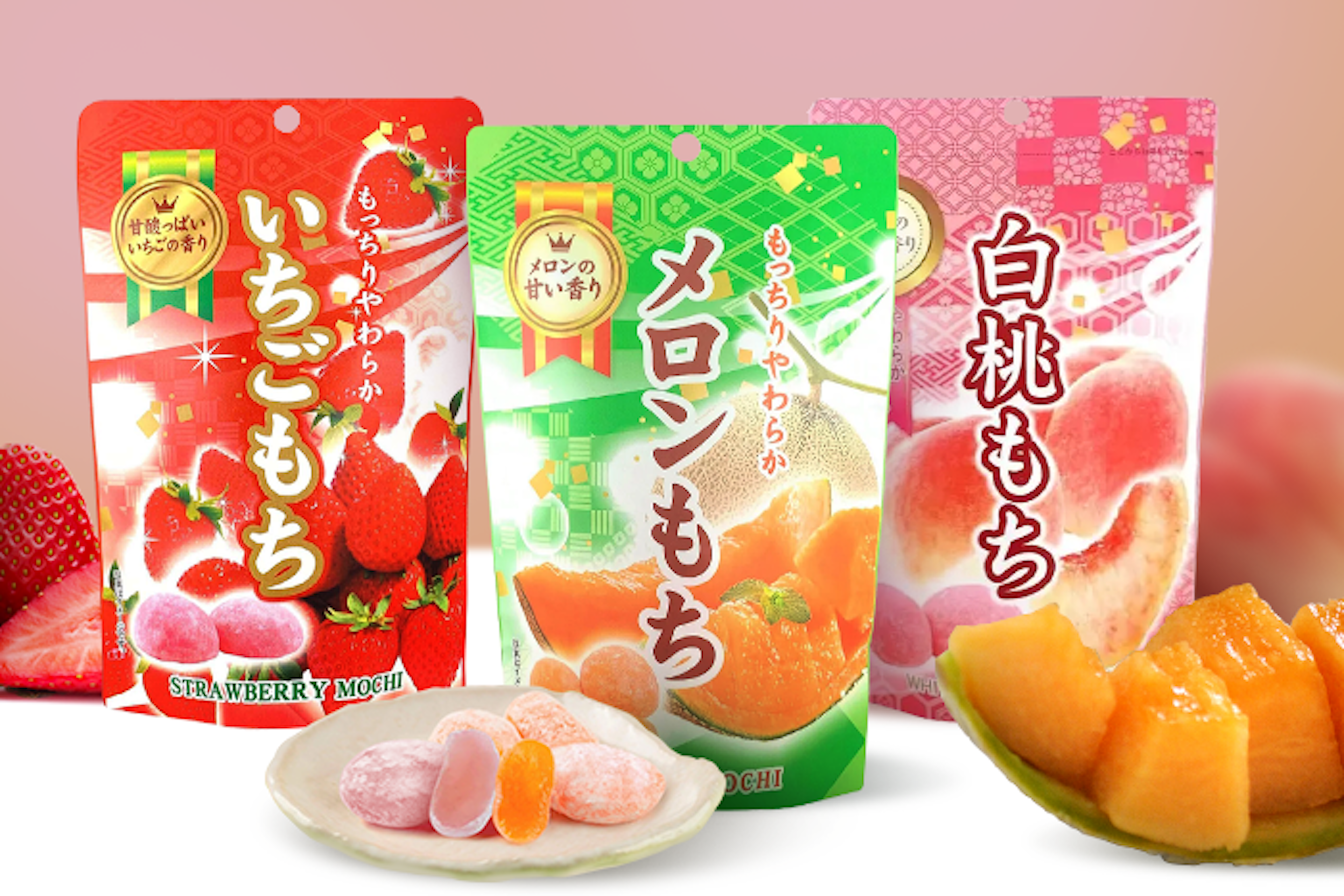 Seiki Melon Mochi 130g - Sweet and Fruity Japanese Treat