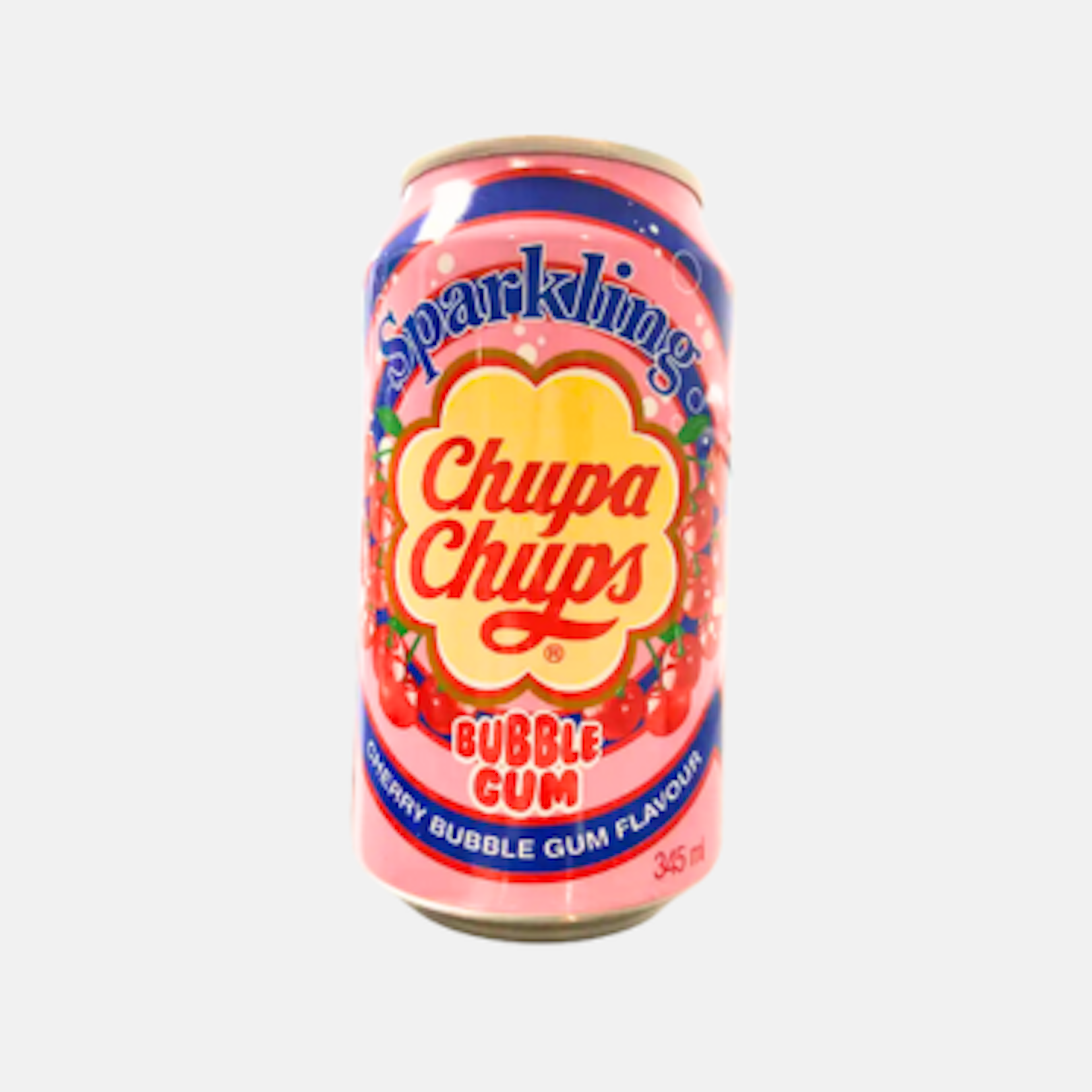 Chupa Chups Sparkling Bubble Gum Cherry Bubble Gum Flavour 345ml