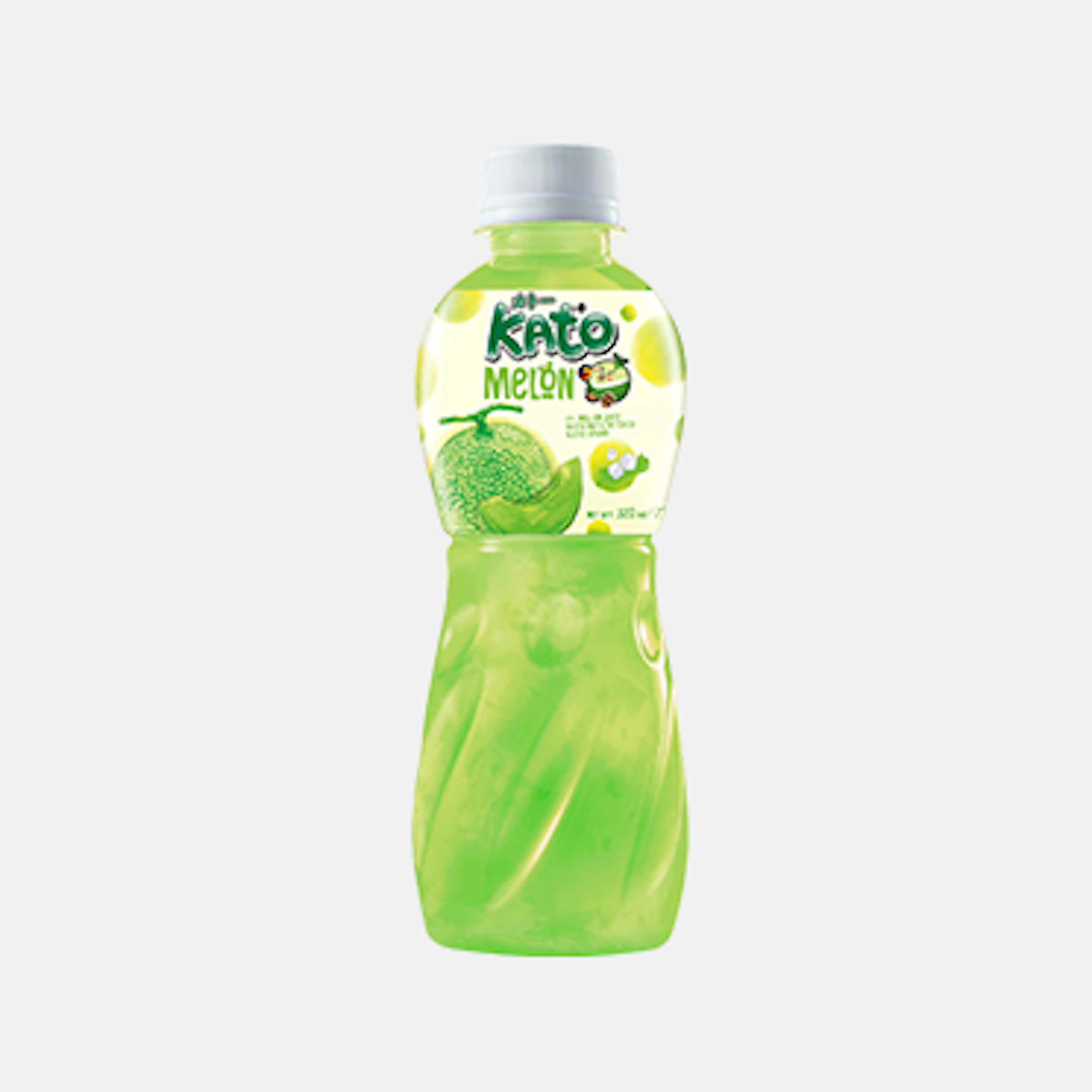 KATO Melonensaft mit Nata De Coco 320ml - Erfrischendes Getränk mit tropischem Geschmack