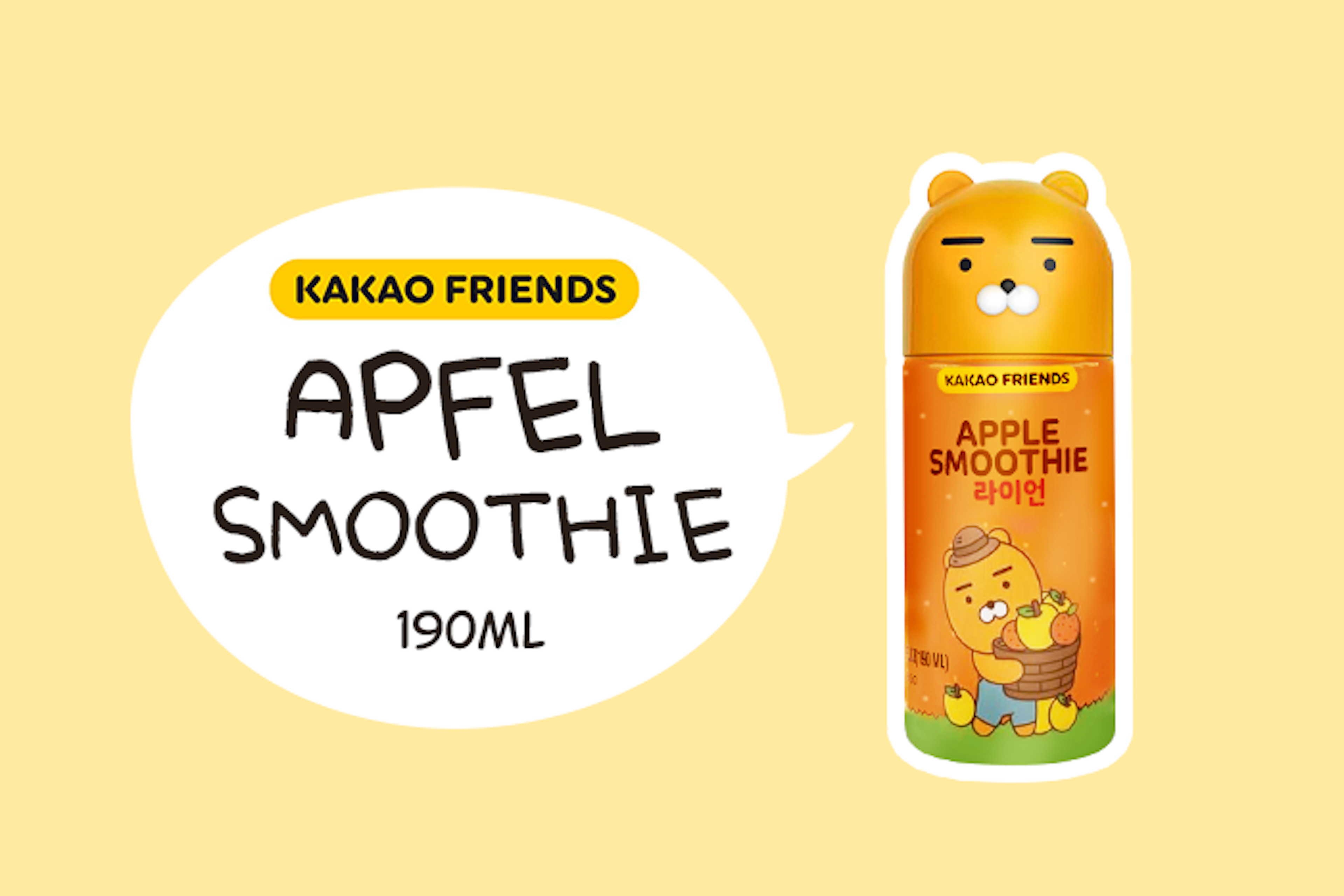 Youus Kakao Friends Apfel-Smoothie 190ml - Gesund und lecker