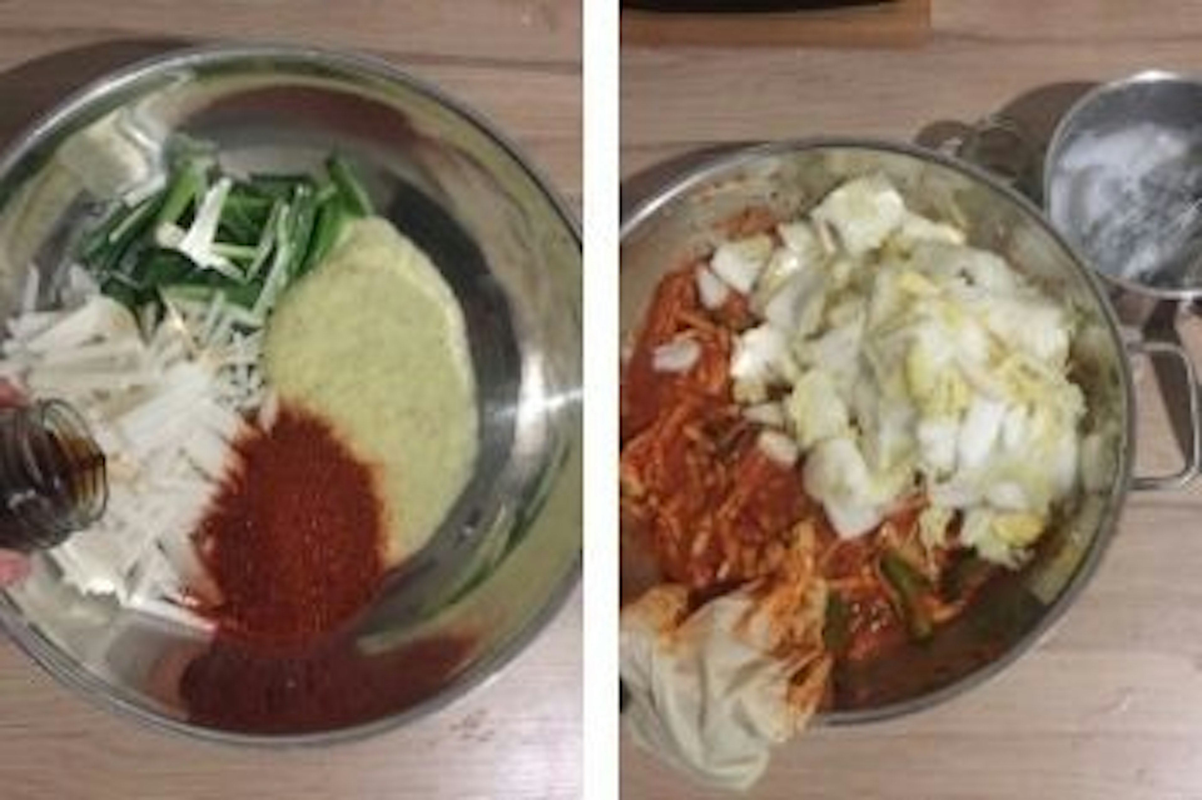 Herstellung der Kimchi Sauce