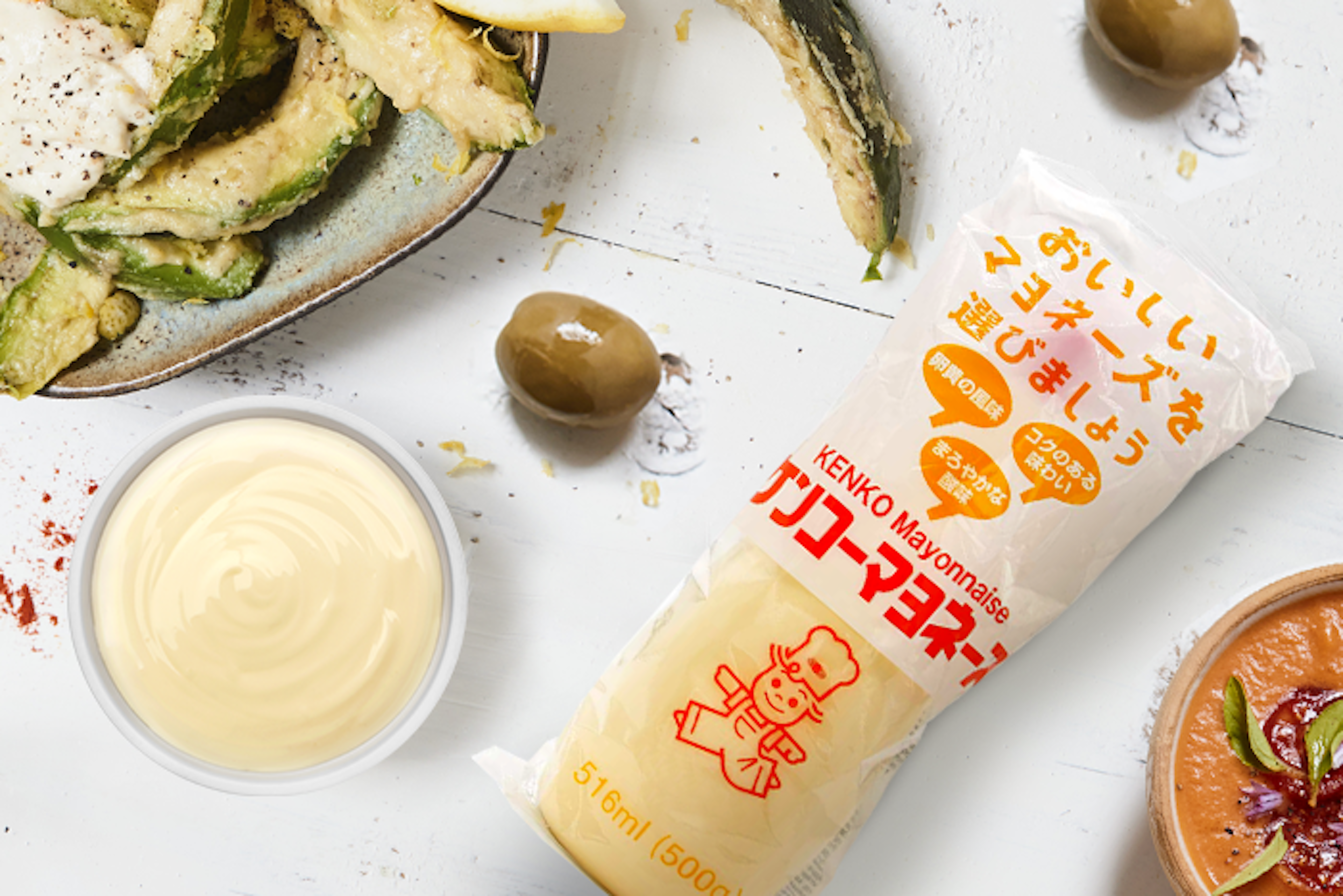 Kenko Mayonnaise in einem kreativen Gericht – zeigt, wie sie einem Rezept eine besondere Note verleiht.
