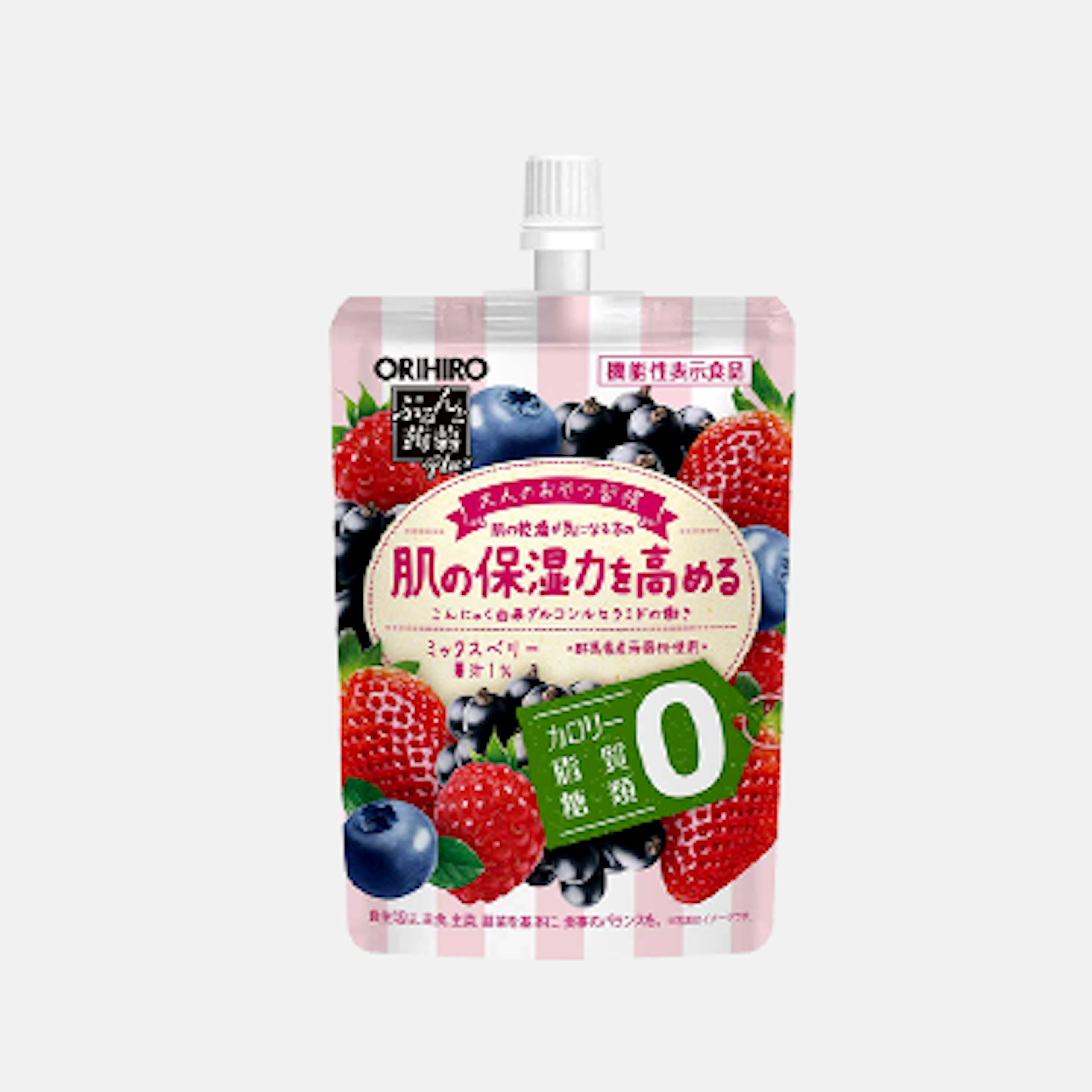 ORIHIRO Puru Puru Konjac Jelly Drink Mischbeeren-Geschmack 130g - Kalorienfreier, gesunder Snack