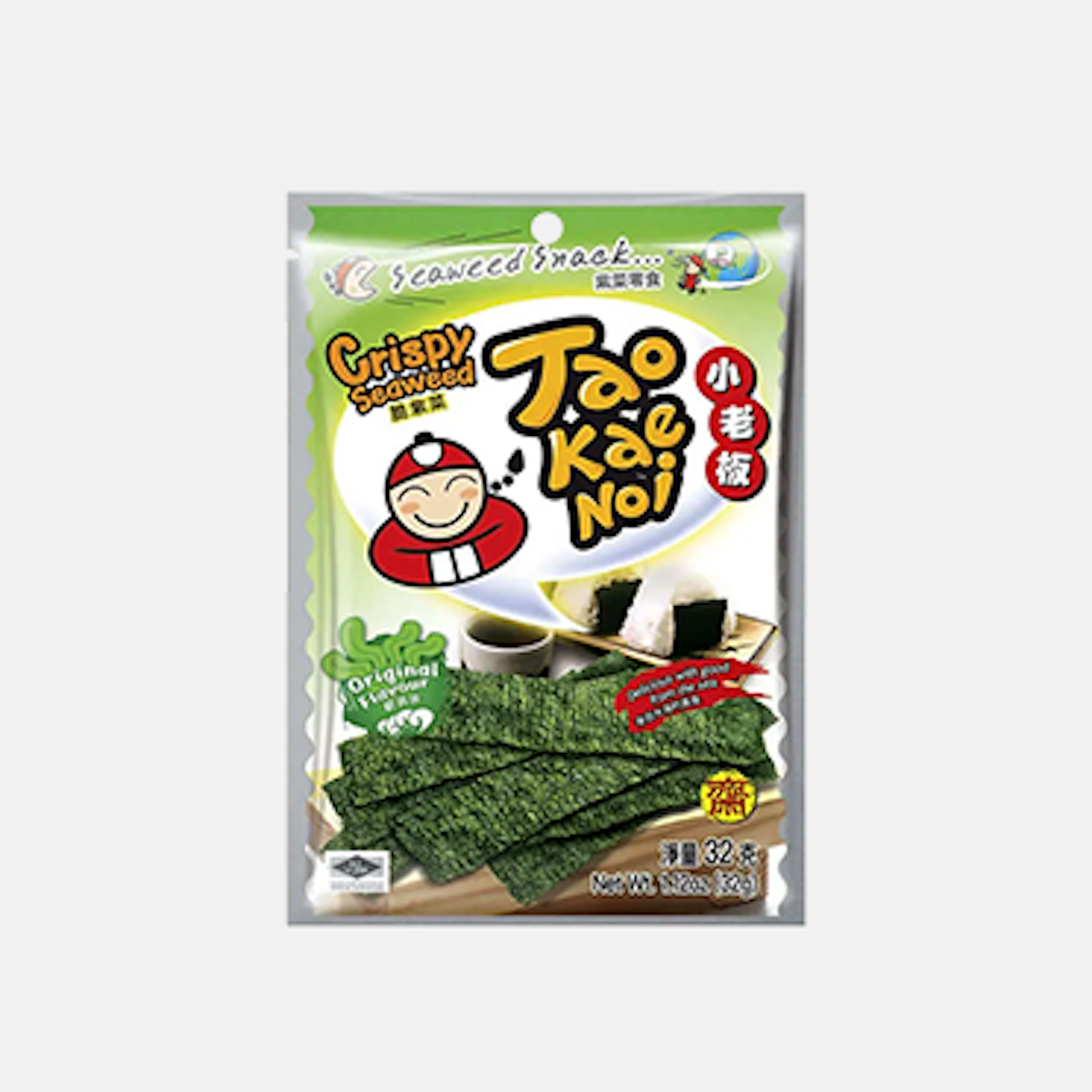 Bild der Verpackung von TAOKAENOI Crispy Seaweed Original.