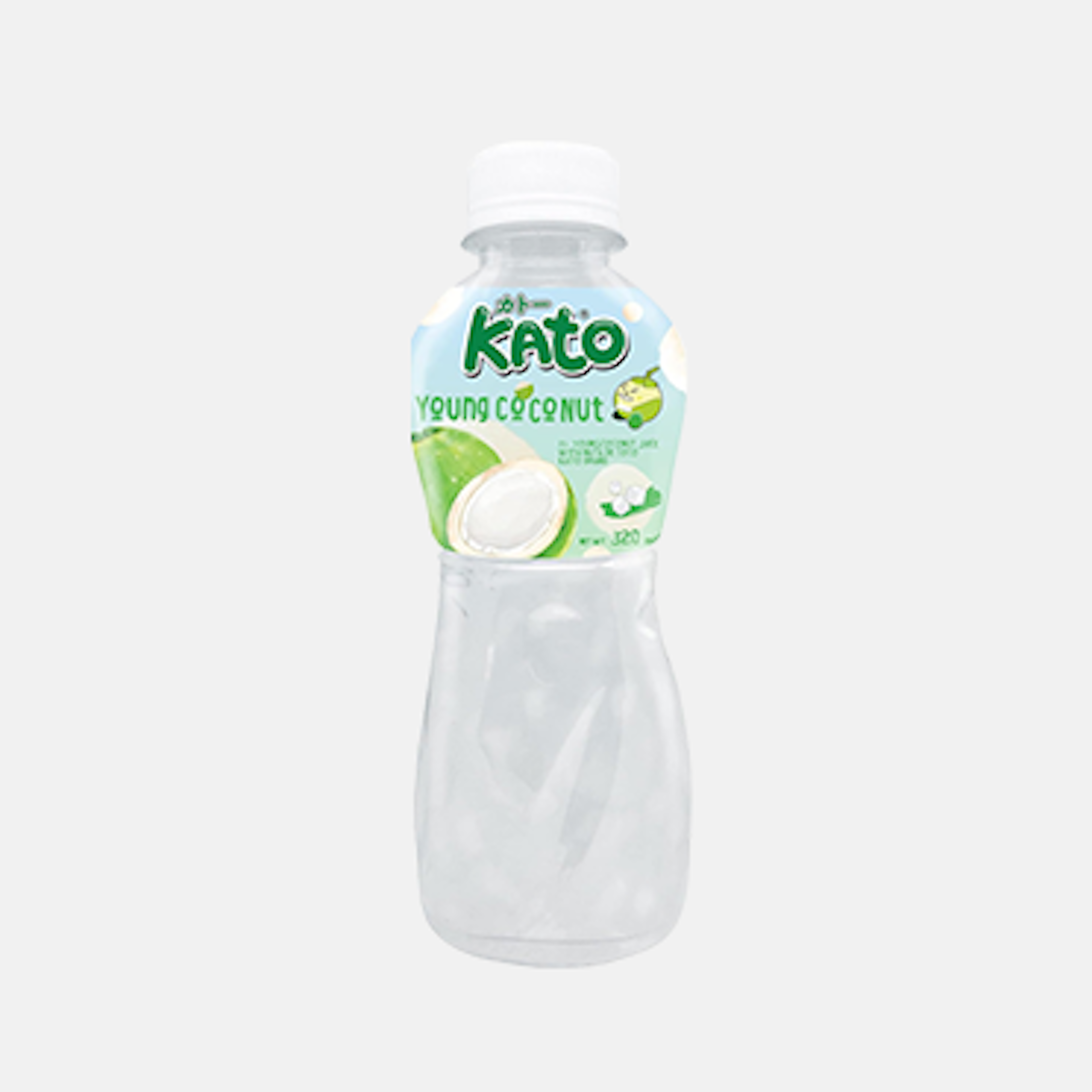 KATO Kokoswasser mit Nata De Coco 320ml - Erfrischendes und gesundes Getränk
